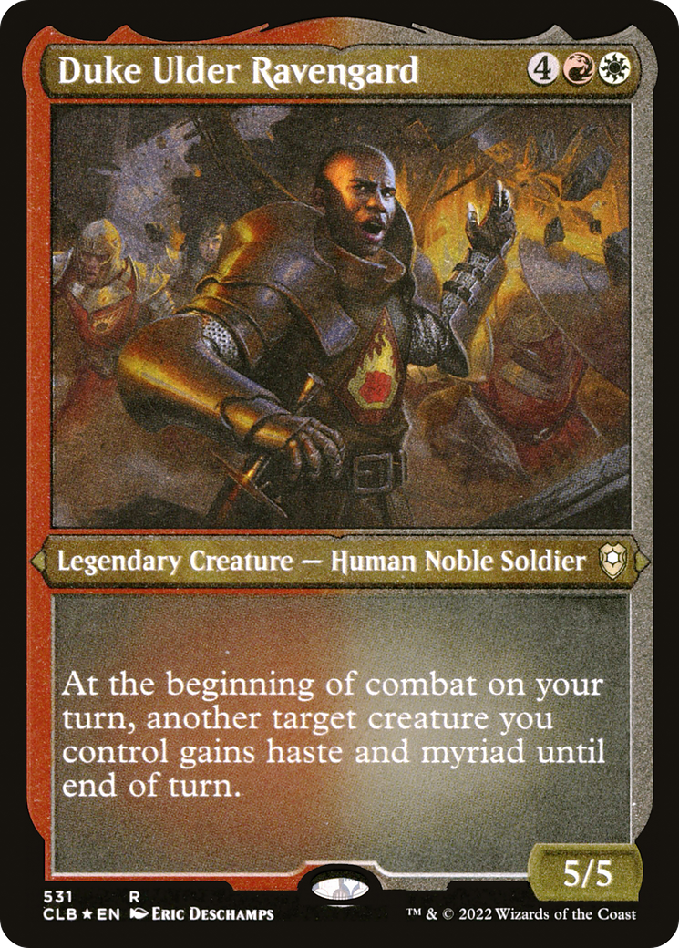 Duke Ulder Ravengard (CLB-531) - Commander Legends: Battle for Baldur's Gate Etched Foil - Premium MTG Single from Wizards of the Coast - Just $0.08! Shop now at Game Crave Tournament Store