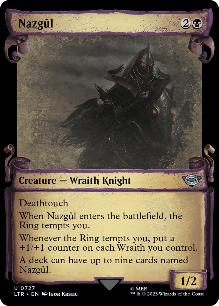 Nazgûl (LTR-727) - The Lord of the Rings: Tales of Middle-earth: (Showcase) Foil - Premium MTG Single from Wizards of the Coast - Just $13.67! Shop now at Game Crave Tournament Store