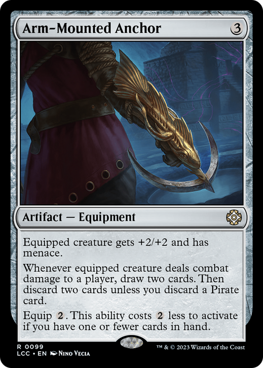 Arm-Mounted Anchor (LCC-099) - The Lost Caverns of Ixalan Commander - Premium MTG Single from Wizards of the Coast - Just $0.08! Shop now at Game Crave Tournament Store