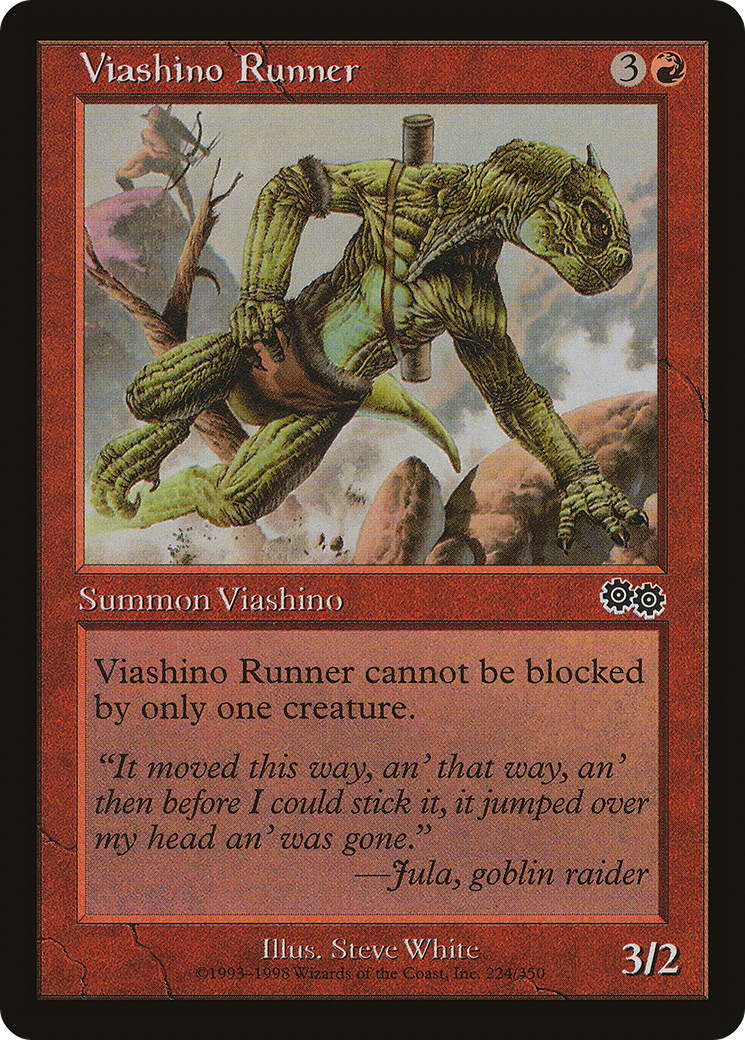 Viashino Runner (USG-224) - Urza's Saga - Premium MTG Single from Wizards of the Coast - Just $0.08! Shop now at Game Crave Tournament Store