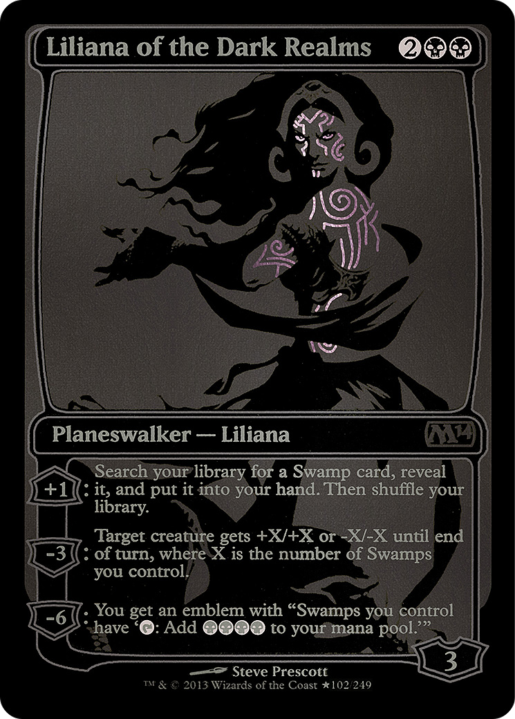 Liliana of the Dark Realms (PSDC-102★) - San Diego Comic-Con 2013 Foil - Premium MTG Single from Wizards of the Coast - Just $85.97! Shop now at Game Crave Tournament Store