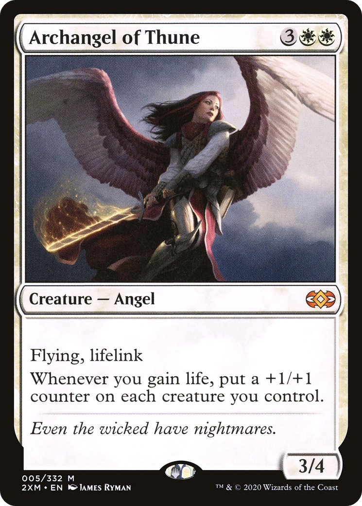 Archangel of Thune (2XM-005) - Double Masters - Premium MTG Single from Wizards of the Coast - Just $12.14! Shop now at Game Crave Tournament Store