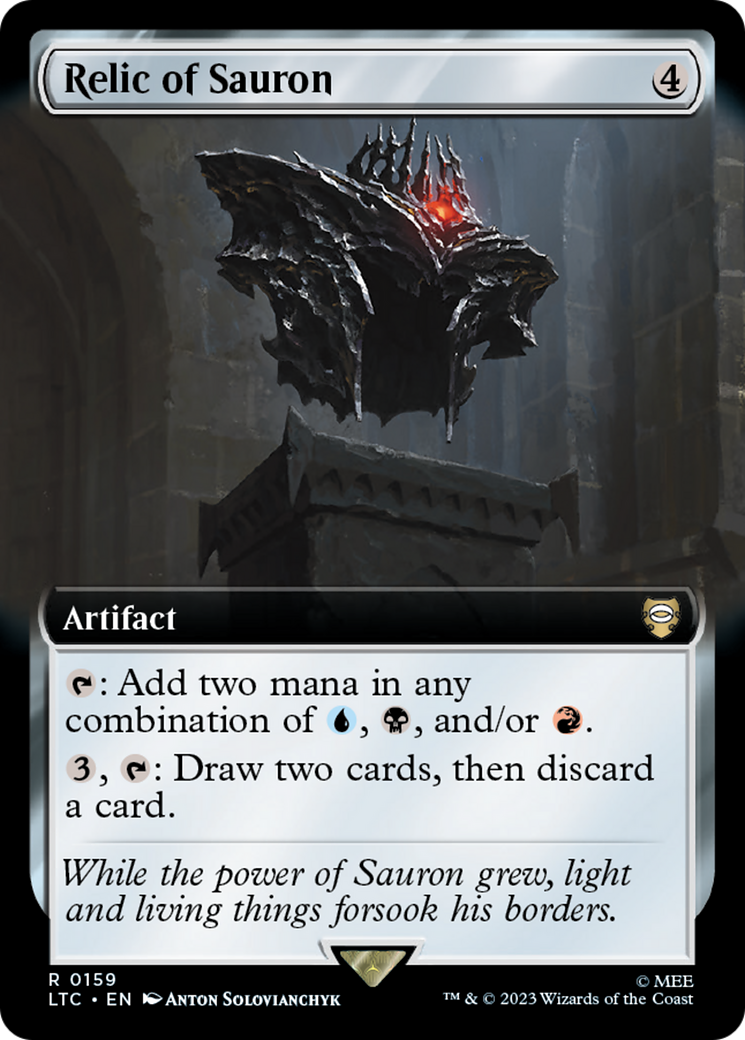 Relic of Sauron (LTC-159) - Tales of Middle-earth Commander: (Extended Art) - Premium MTG Single from Wizards of the Coast - Just $1.88! Shop now at Game Crave Tournament Store