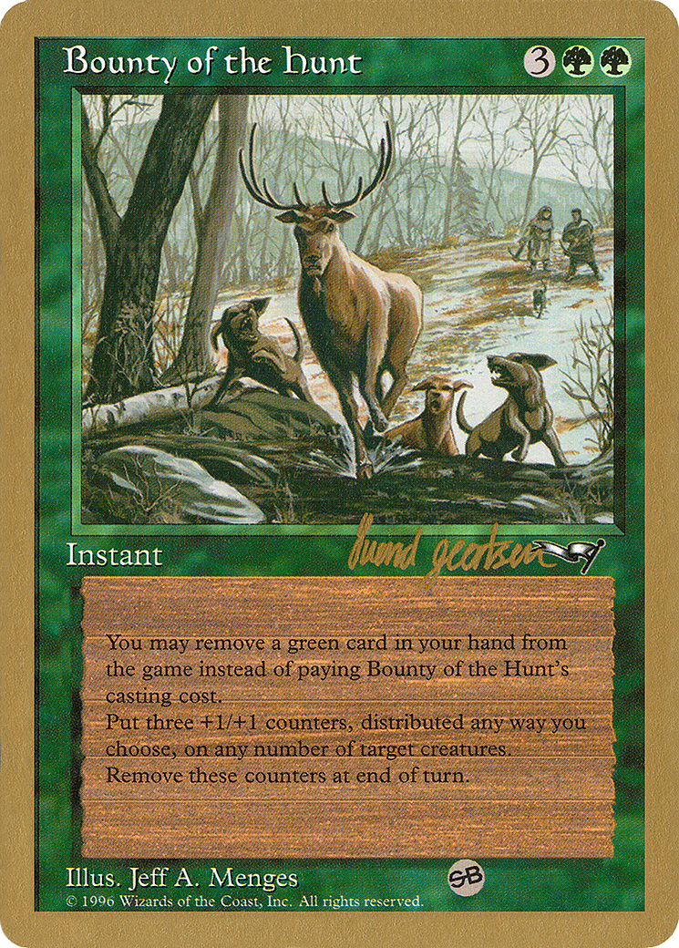 Bounty of the Hunt (WC97-SG85SB) - World Championship Decks 1997 - Premium MTG Single from Wizards of the Coast - Just $0.39! Shop now at Game Crave Tournament Store
