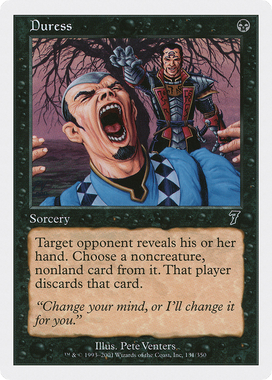 Duress (7ED-131) - Seventh Edition - Premium MTG Single from Wizards of the Coast - Just $0.36! Shop now at Game Crave Tournament Store