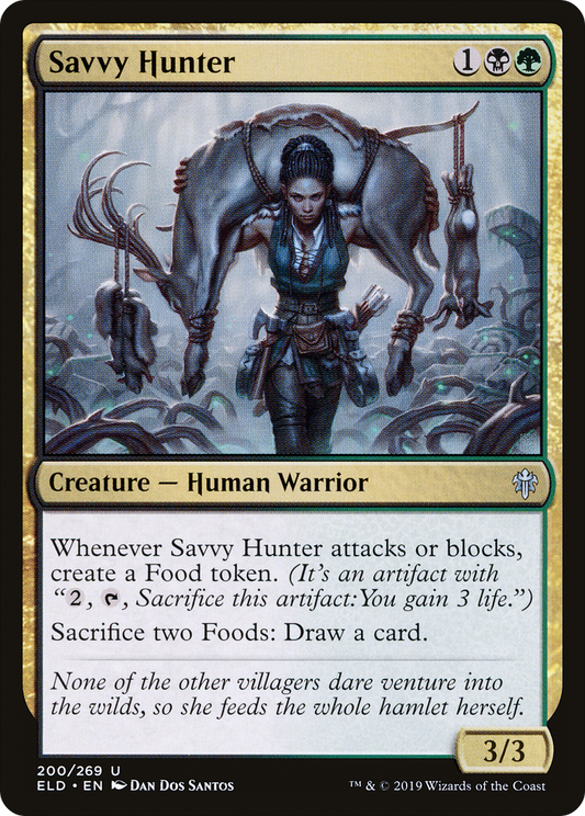 Savvy Hunter (ELD-200) - Throne of Eldraine Foil - Premium MTG Single from Wizards of the Coast - Just $0.42! Shop now at Game Crave Tournament Store