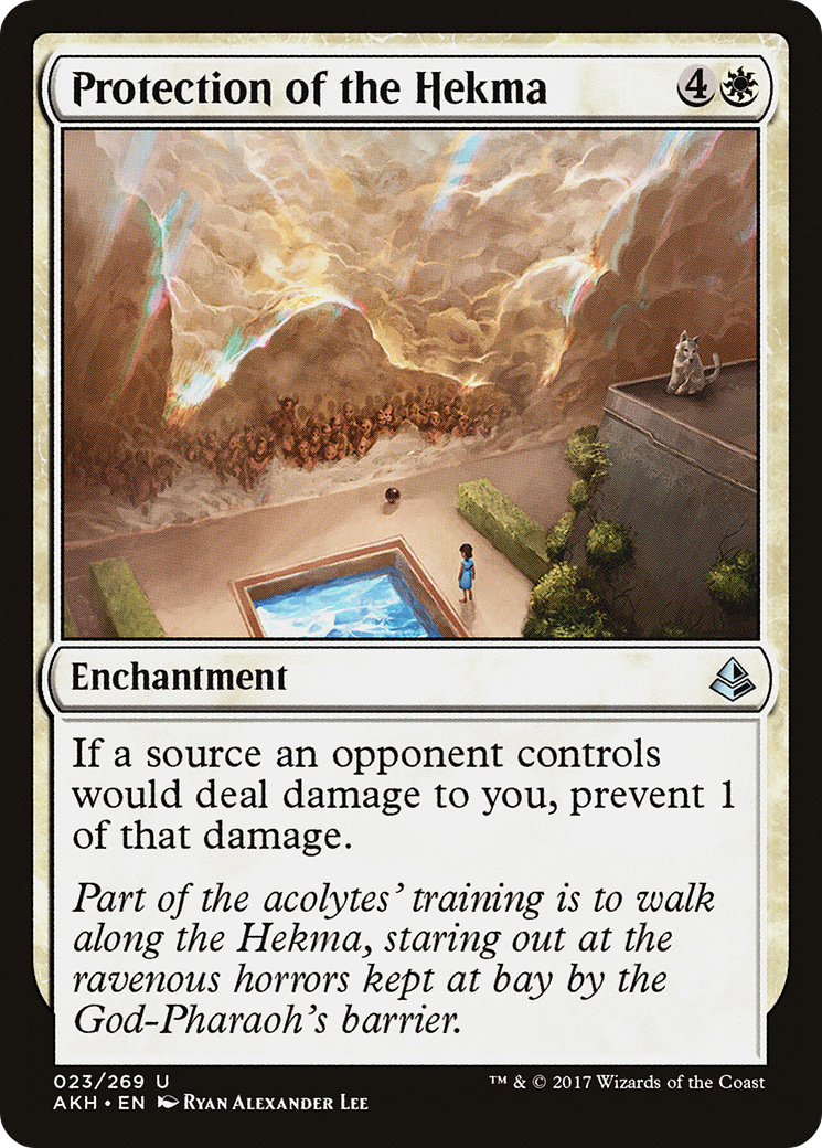 Protection of the Hekma (AKH-023) - Amonkhet - Premium MTG Single from Wizards of the Coast - Just $0.25! Shop now at Game Crave Tournament Store