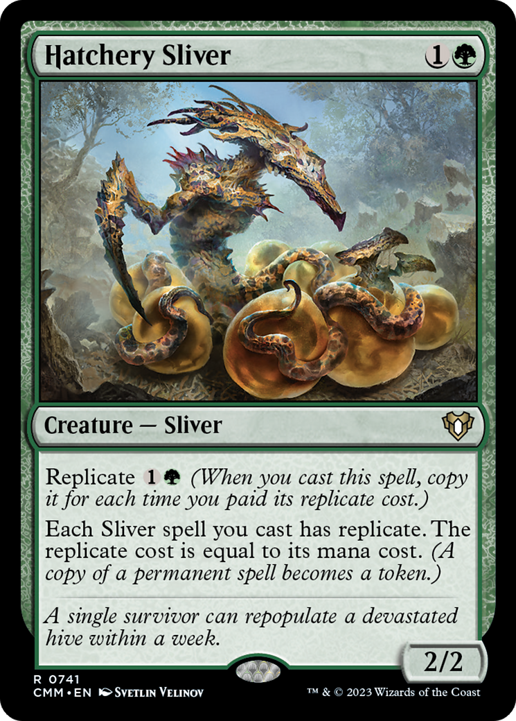 Hatchery Sliver (CMM-741) - Commander Masters - Premium MTG Single from Wizards of the Coast - Just $3.81! Shop now at Game Crave Tournament Store