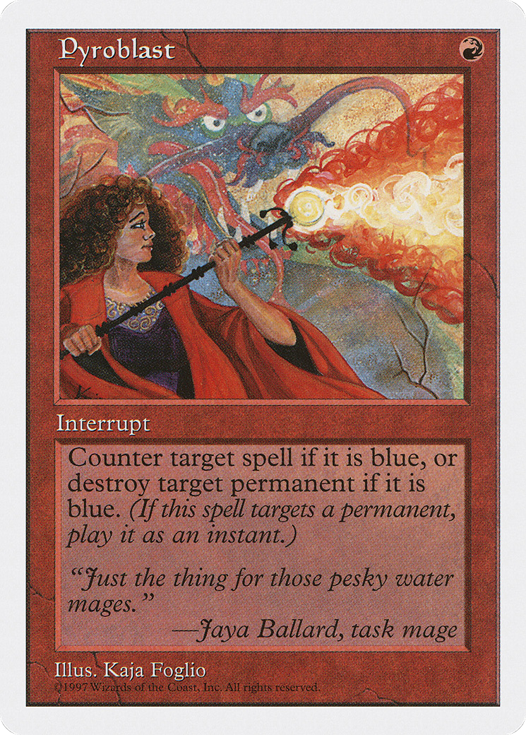 Pyroblast (5ED-262) - Fifth Edition - Premium MTG Single from Wizards of the Coast - Just $3.66! Shop now at Game Crave Tournament Store