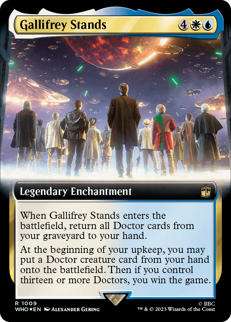 Gallifrey Stands (WHO-1009) - Doctor Who: (Extended Art) Foil - Premium MTG Single from Wizards of the Coast - Just $0.84! Shop now at Game Crave Tournament Store