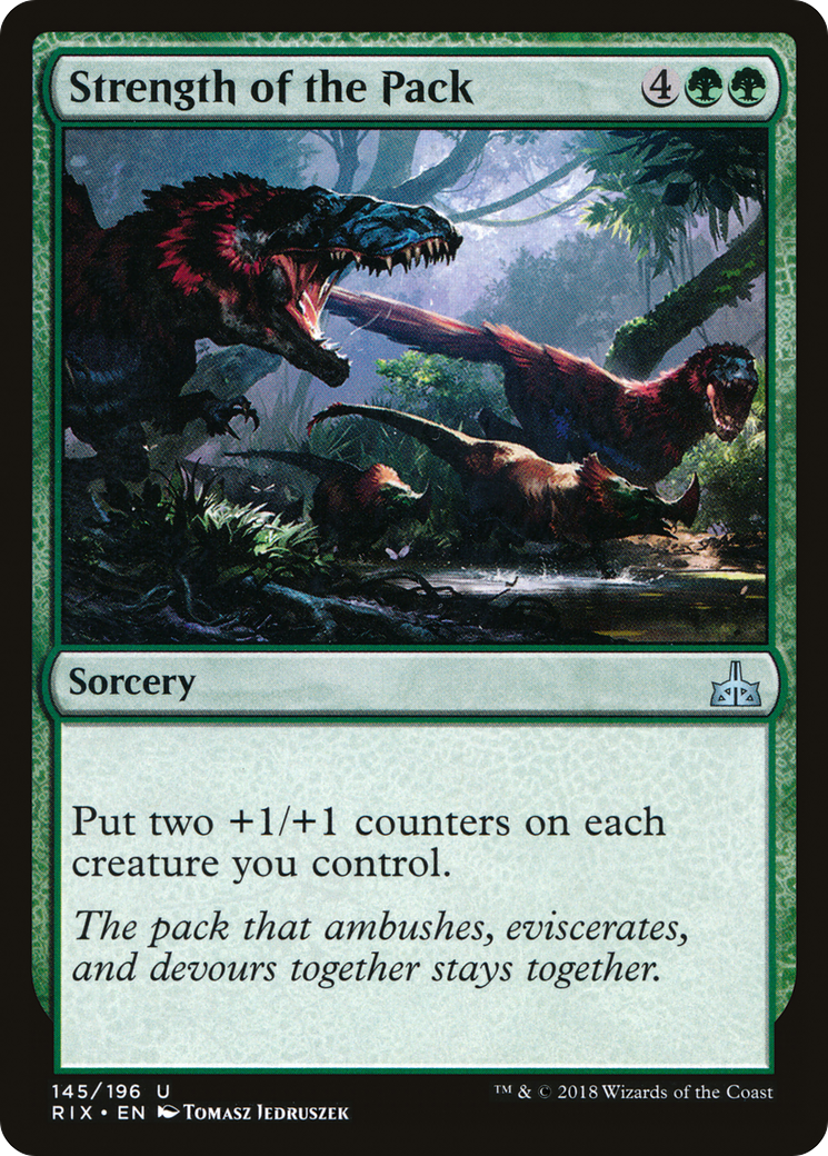 Strength of the Pack (RIX-145) - Rivals of Ixalan - Premium MTG Single from Wizards of the Coast - Just $0.25! Shop now at Game Crave Tournament Store