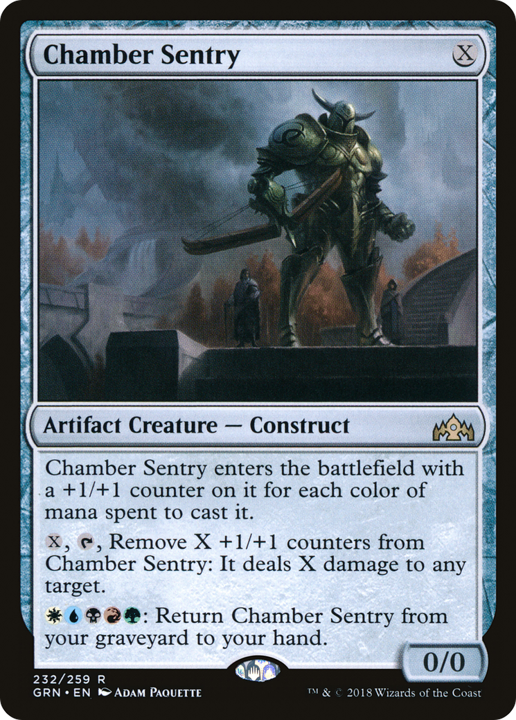 Chamber Sentry (GRN-232) - Guilds of Ravnica - Premium MTG Single from Wizards of the Coast - Just $0.25! Shop now at Game Crave Tournament Store