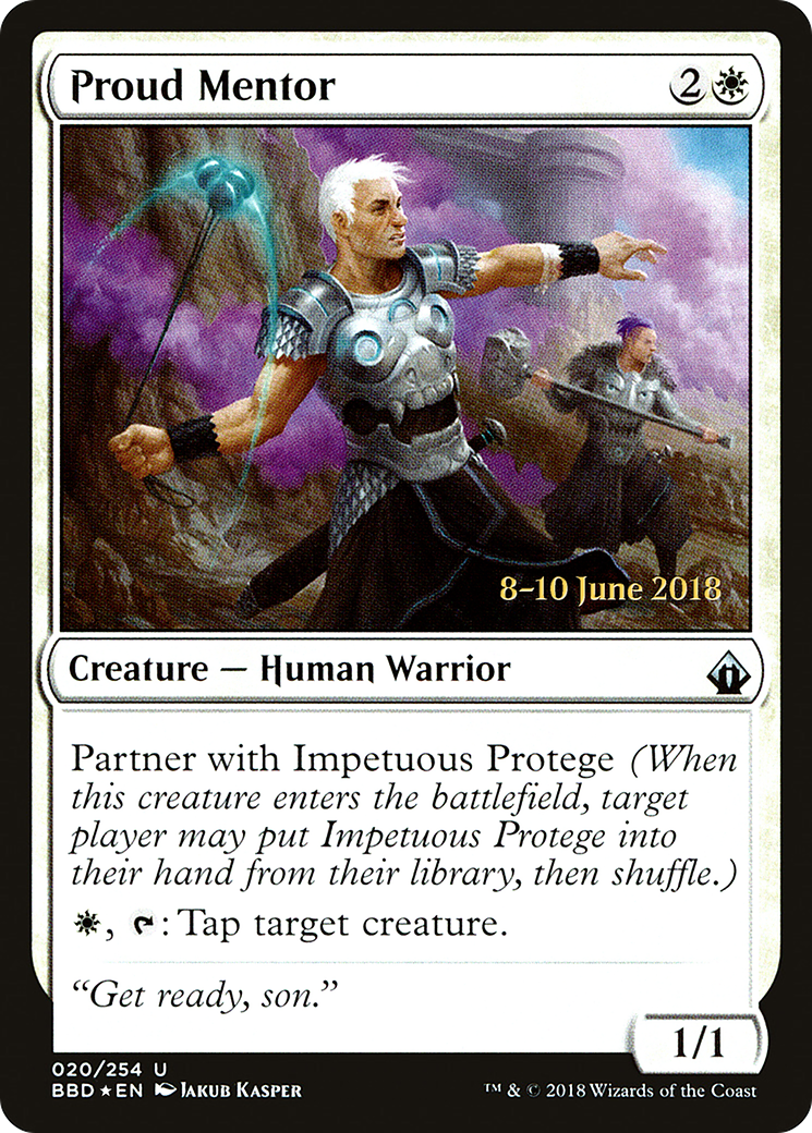 Proud Mentor (PBBD-20S) - Battlebond Promos Foil - Premium MTG Single from Wizards of the Coast - Just $0.34! Shop now at Game Crave Tournament Store