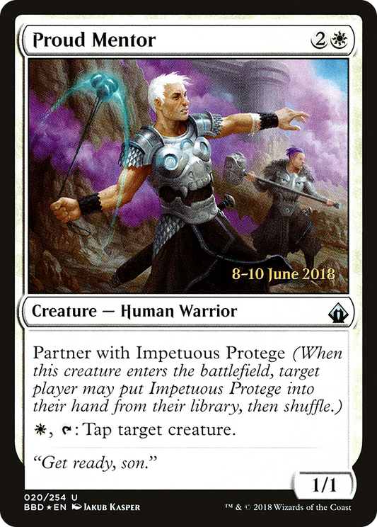 Proud Mentor (PBBD-20S) - Battlebond Promos Foil - Premium MTG Single from Wizards of the Coast - Just $0.34! Shop now at Game Crave Tournament Store