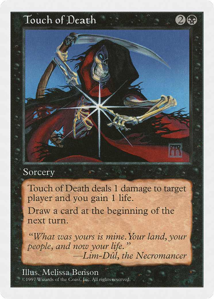 Touch of Death (5ED-200) - Fifth Edition - Premium MTG Single from Wizards of the Coast - Just $0.08! Shop now at Game Crave Tournament Store