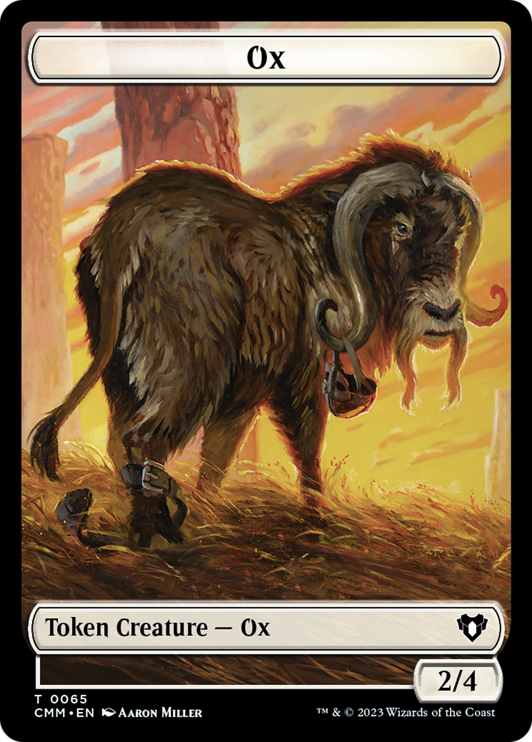 Ox (TCMM-065) - Commander Masters Tokens - Premium MTG Single from Wizards of the Coast - Just $0! Shop now at Game Crave Tournament Store
