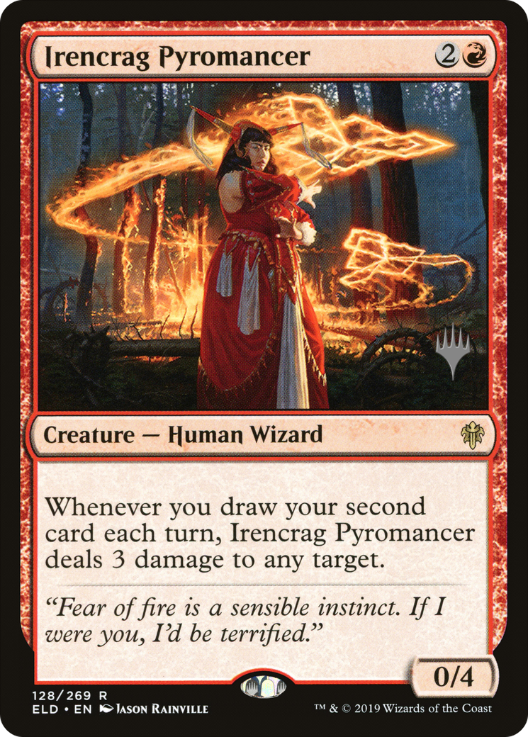 Irencrag Pyromancer (PELD-128P) - Throne of Eldraine Promos Foil - Premium MTG Single from Wizards of the Coast - Just $1.09! Shop now at Game Crave Tournament Store