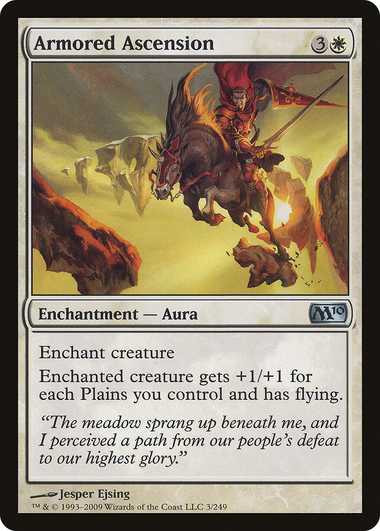 Armored Ascension (M10-003) - Magic 2010 Foil - Premium MTG Single from Wizards of the Coast - Just $1.08! Shop now at Game Crave Tournament Store