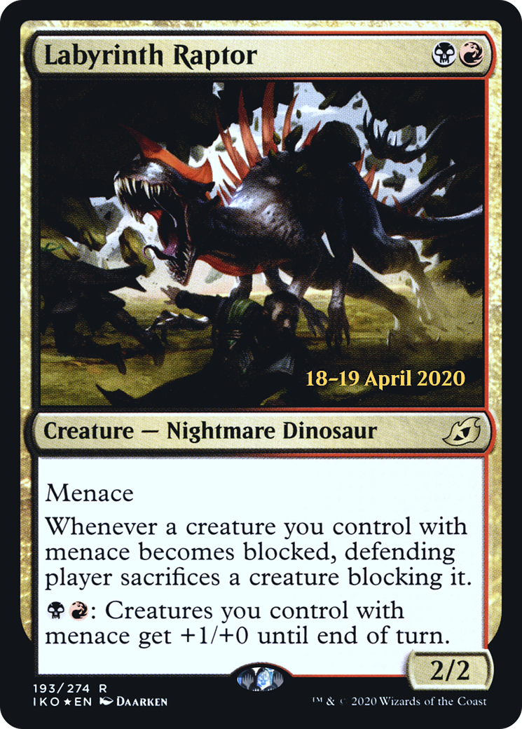 Labyrinth Raptor (PIKO-193S) - Ikoria: Lair of Behemoths Promos Foil - Premium MTG Single from Wizards of the Coast - Just $0.10! Shop now at Game Crave Tournament Store