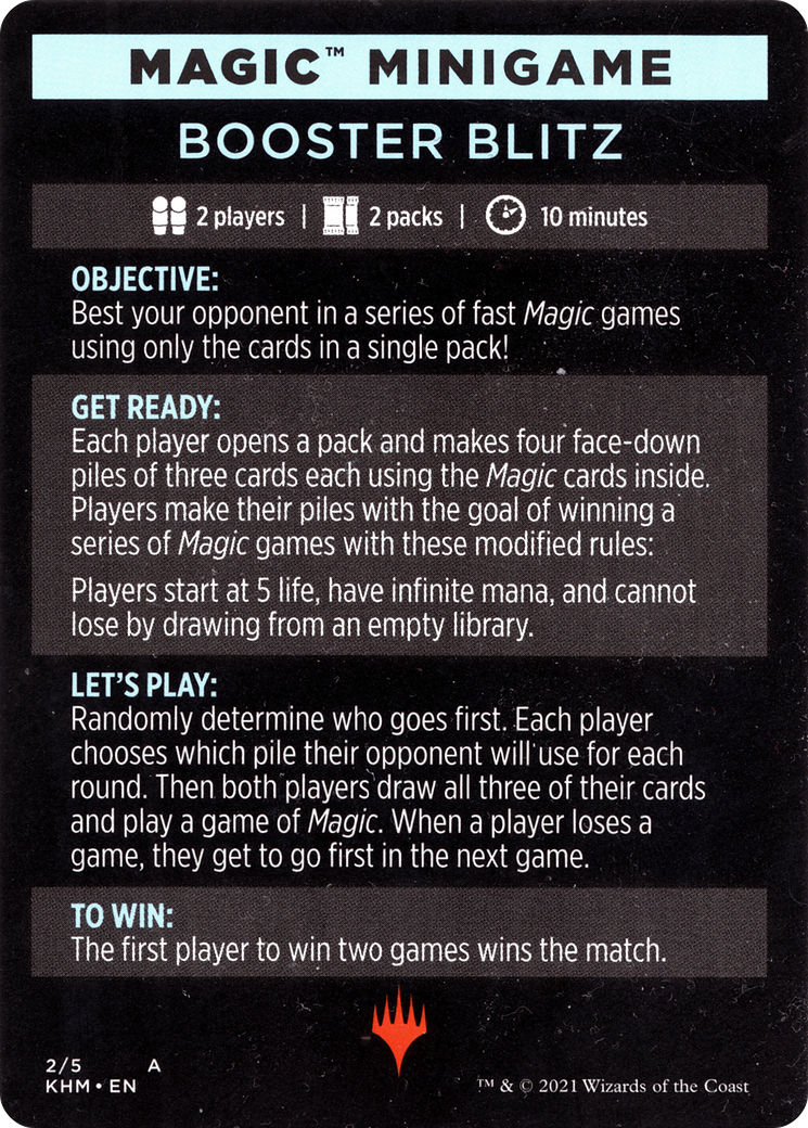 Booster Blitz (MKHM-002) - Kaldheim Minigames - Premium MTG Single from Wizards of the Coast - Just $0! Shop now at Game Crave Tournament Store