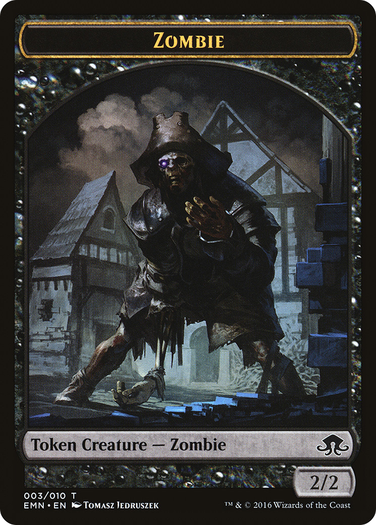 Zombie (TEMN-003) - Eldritch Moon Tokens - Premium MTG Single from Wizards of the Coast - Just $0.25! Shop now at Game Crave Tournament Store