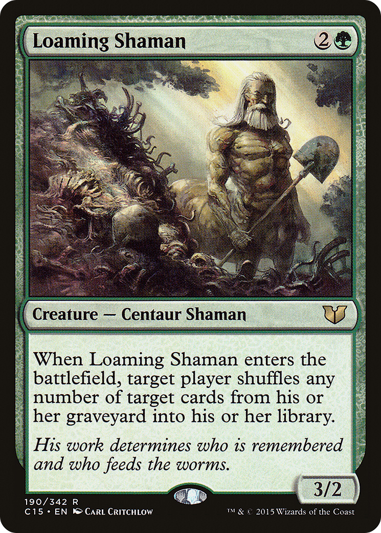 Loaming Shaman (C15-190) - Commander 2015 - Premium MTG Single from Wizards of the Coast - Just $0.08! Shop now at Game Crave Tournament Store