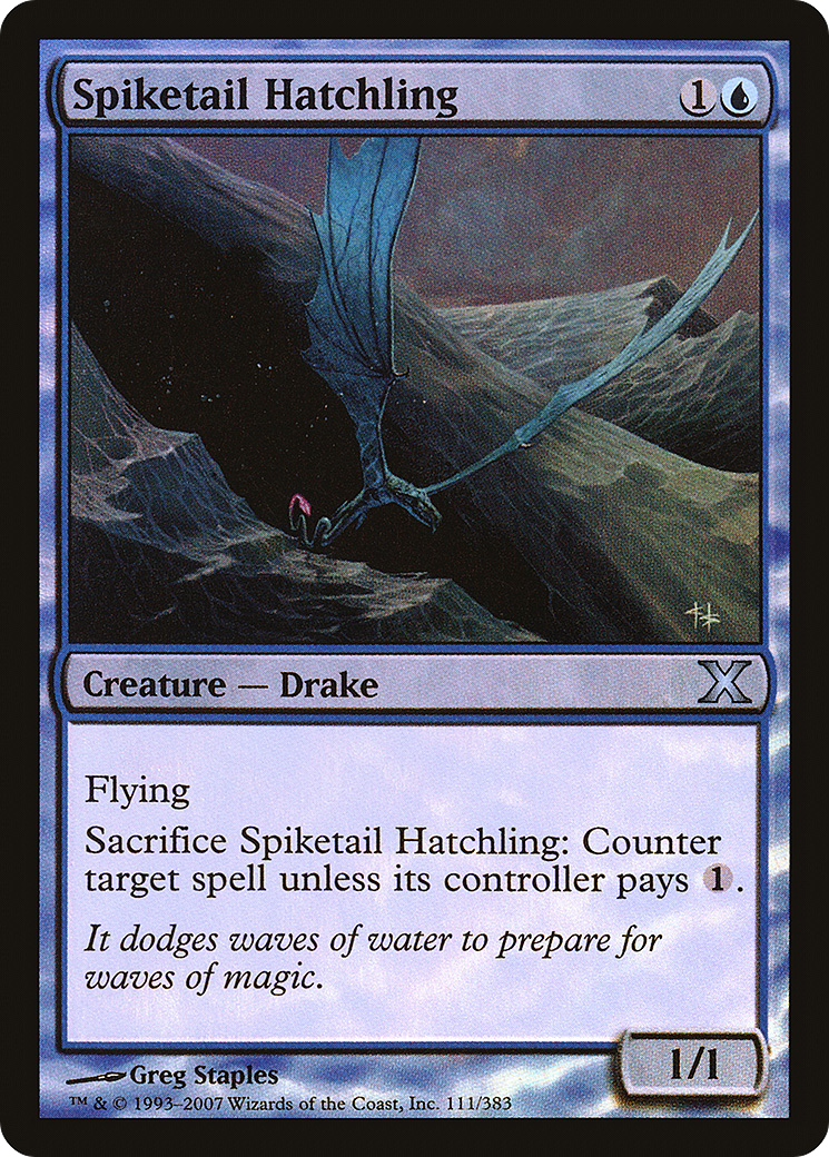 Spiketail Hatchling (10E-111★) - Tenth Edition Foil - Premium MTG Single from Wizards of the Coast - Just $0.18! Shop now at Game Crave Tournament Store