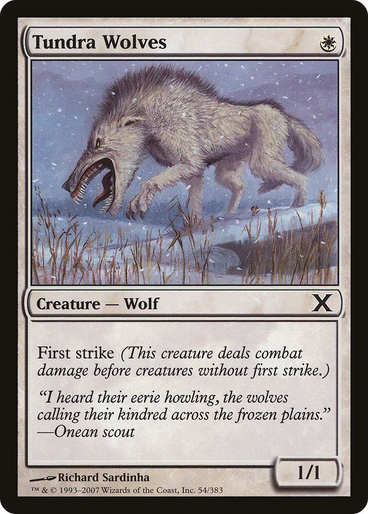 Tundra Wolves (10E-054) - Tenth Edition - Premium MTG Single from Wizards of the Coast - Just $0.08! Shop now at Game Crave Tournament Store