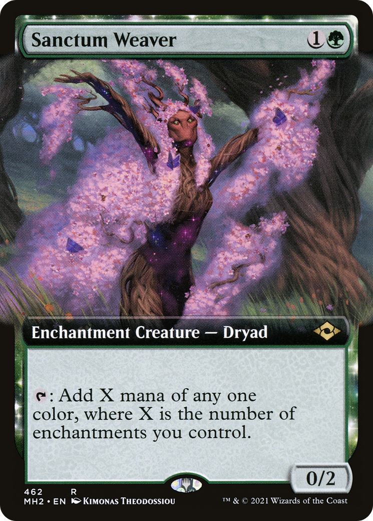 Sanctum Weaver (MH2-462) - Modern Horizons 2: (Extended Art, nyxtouched) Foil - Premium MTG Single from Wizards of the Coast - Just $2.58! Shop now at Game Crave Tournament Store