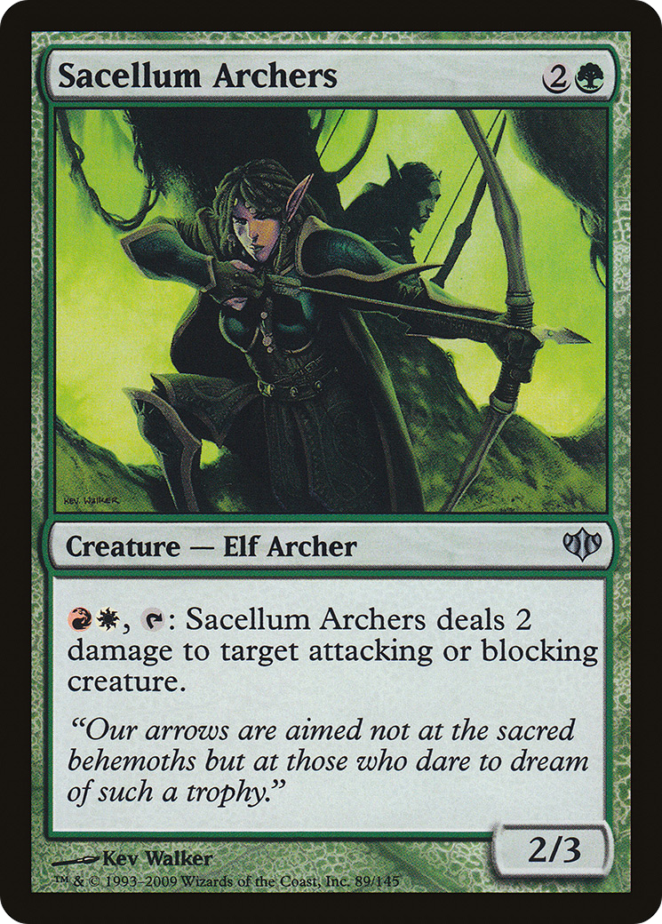 Sacellum Archers (CON-089) - Conflux Foil - Premium MTG Single from Wizards of the Coast - Just $0.08! Shop now at Game Crave Tournament Store