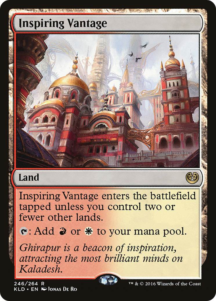 Inspiring Vantage (KLD-246) - Kaladesh Foil - Premium MTG Single from Wizards of the Coast - Just $1.67! Shop now at Game Crave Tournament Store