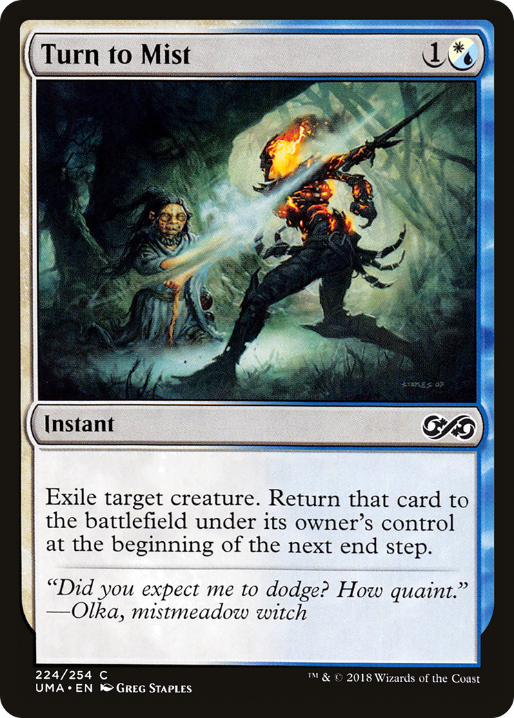 Turn to Mist (UMA-224) - Ultimate Masters Foil - Premium MTG Single from Wizards of the Coast - Just $0.08! Shop now at Game Crave Tournament Store