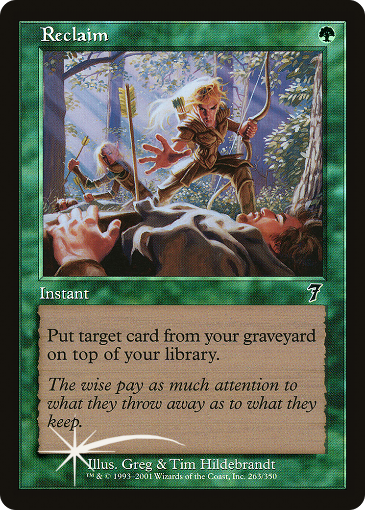 Reclaim (7ED-263★) - Seventh Edition Foil - Premium MTG Single from Wizards of the Coast - Just $2.58! Shop now at Game Crave Tournament Store