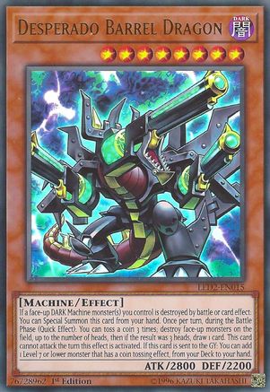 Desperado Barrel Dragon (LED2-EN015) - Legendary Duelists: Ancient Millennium 1st Edition - Premium Yugioh Single from Konami - Just $3.59! Shop now at Game Crave Tournament Store