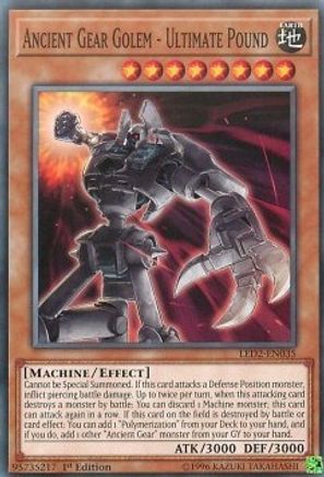 Ancient Gear Golem - Ultimate Pound (LED2-EN035) - Legendary Duelists: Ancient Millennium 1st Edition - Premium Yugioh Single from Konami - Just $0.25! Shop now at Game Crave Tournament Store
