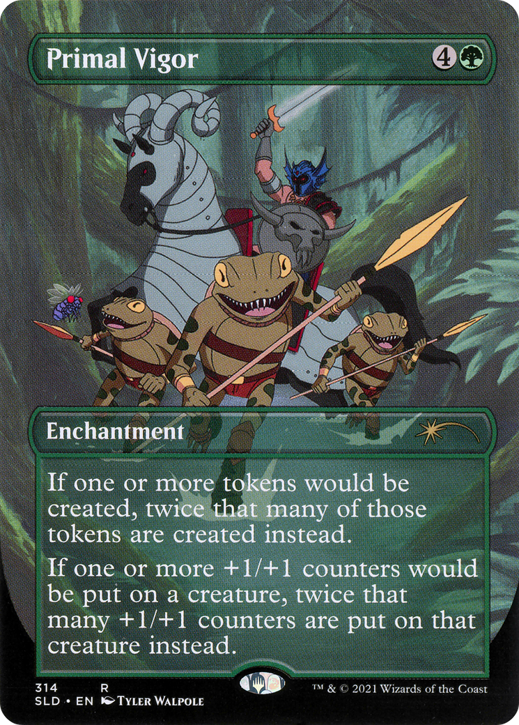 Primal Vigor (SLD-314) - Secret Lair Drop (Borderless) - Premium MTG Single from Wizards of the Coast - Just $3.23! Shop now at Game Crave Tournament Store