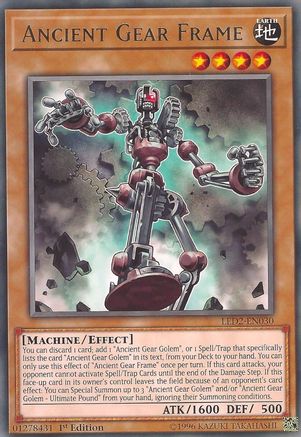 Ancient Gear Frame (LED2-EN030) - Legendary Duelists: Ancient Millennium 1st Edition - Premium Yugioh Single from Konami - Just $1.98! Shop now at Game Crave Tournament Store