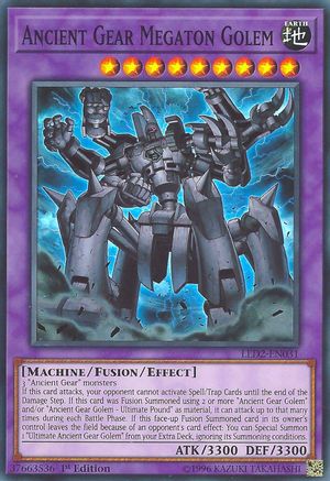 Ancient Gear Megaton Golem (LED2-EN031) - Legendary Duelists: Ancient Millennium 1st Edition - Premium Yugioh Single from Konami - Just $13.34! Shop now at Game Crave Tournament Store