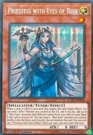 Priestess with Eyes of Blue (LCKC-EN016) - Legendary Collection Kaiba Unlimited - Premium Yugioh Single from Konami - Just $2.39! Shop now at Game Crave Tournament Store