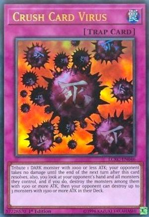 Crush Card Virus (Version 1) (LCKC-EN046) - Legendary Collection Kaiba 1st Edition - Premium Yugioh Single from Konami - Just $0.90! Shop now at Game Crave Tournament Store