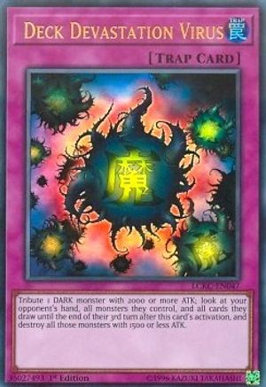 Deck Devastation Virus (LCKC-EN047) - Legendary Collection Kaiba Unlimited - Premium Yugioh Single from Konami - Just $1.78! Shop now at Game Crave Tournament Store