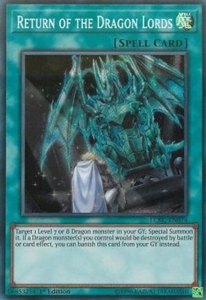 Return of the Dragon Lords (LCKC-EN074) - Legendary Collection Kaiba 1st Edition - Premium Yugioh Single from Konami - Just $1.37! Shop now at Game Crave Tournament Store