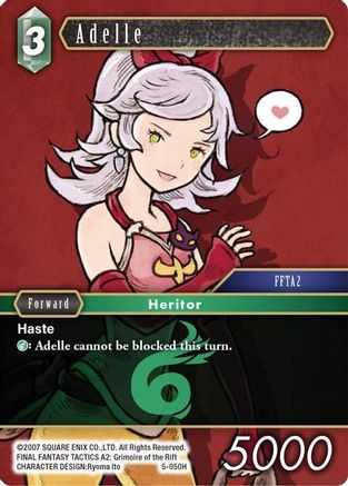 Adelle (OPUS V) Foil - Premium Final Fantasy Single from Opus V - Just $0.27! Shop now at Game Crave Tournament Store