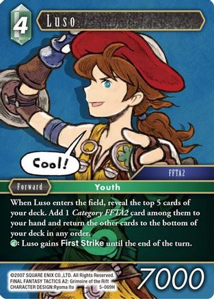 Luso (OPUS V) Foil - Premium Final Fantasy Single from Opus V - Just $0.51! Shop now at Game Crave Tournament Store