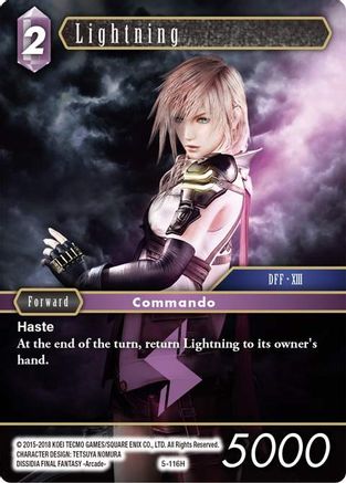 Lightning (OPUS V) Foil - Premium Final Fantasy Single from Opus V - Just $0.97! Shop now at Game Crave Tournament Store