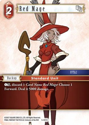 Red Mage (Fire) (OPUS V) Foil - Premium Final Fantasy Single from Opus V - Just $0.34! Shop now at Game Crave Tournament Store