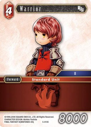 Warrior (Arc) (OPUS V) - Premium Final Fantasy Single from Opus V - Just $0.25! Shop now at Game Crave Tournament Store