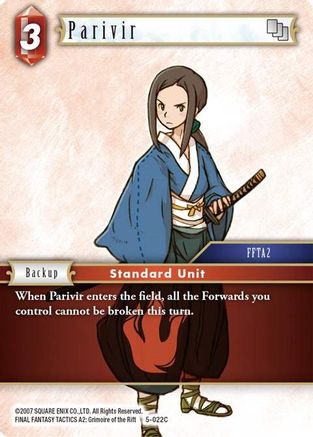 Parivir (OPUS V) Foil - Premium Final Fantasy Single from Opus V - Just $0.25! Shop now at Game Crave Tournament Store