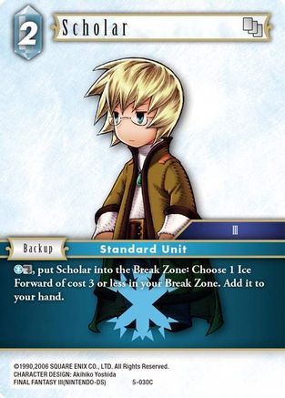 Scholar (Ingus) (OPUS V) Foil - Premium Final Fantasy Single from Opus V - Just $0.09! Shop now at Game Crave Tournament Store