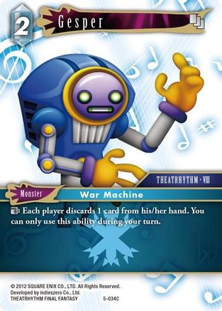 Gesper (OPUS V) Foil - Premium Final Fantasy Single from Opus V - Just $0.14! Shop now at Game Crave Tournament Store